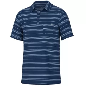 'Huk' Men's Twin Lakes Waypoint Polo - Set Sail