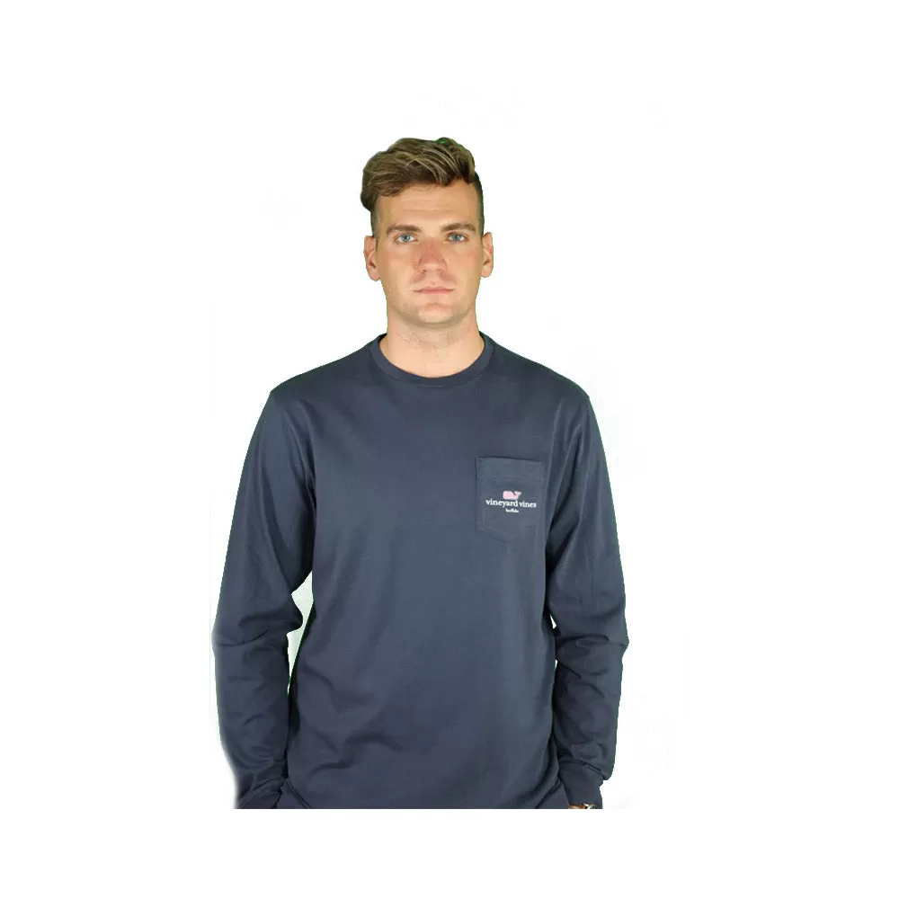 I Whale Buffalo Essential Long Sleeve Navy Tee