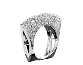 Irregular Hollow Out Diamond Ring