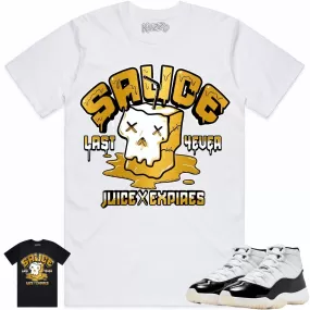 Jordan 11 Gratitude 11s Shirt to Match - GOLD METALLIC SAUCE