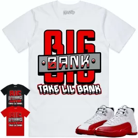 Jordan 12 Cherry 12s Shirt to Match - RED BIG BANK