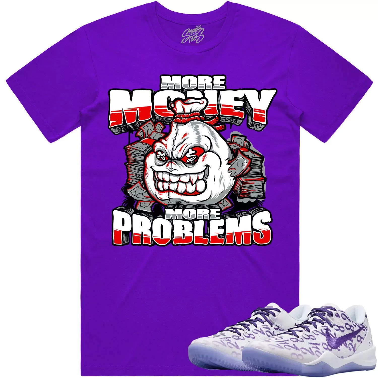 Kobe 8 Court Purple 8s Shirt to Match - RED MORE PROBLEMS