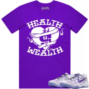 Kobe 8 Court Purple Shirt to Match - HEALTH IS WEALTH