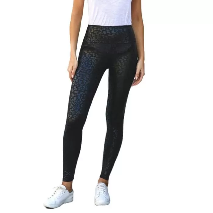 Leopard Print Wide Waist Leggings