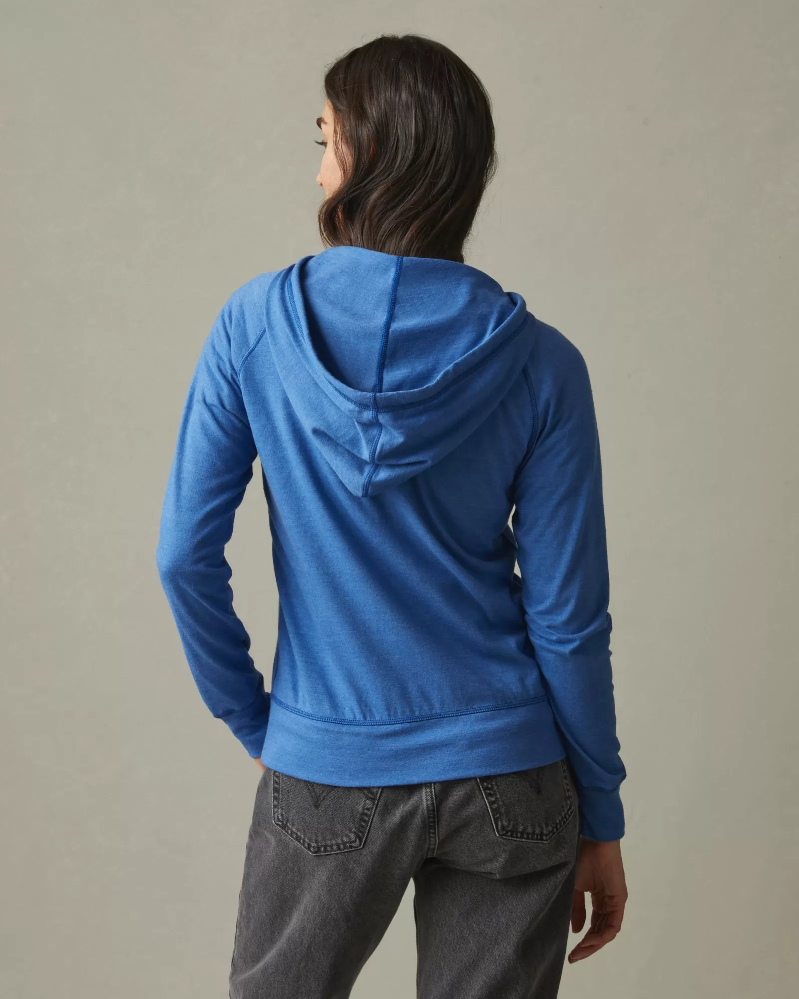 Lightweight Full Zip - Essential Blue