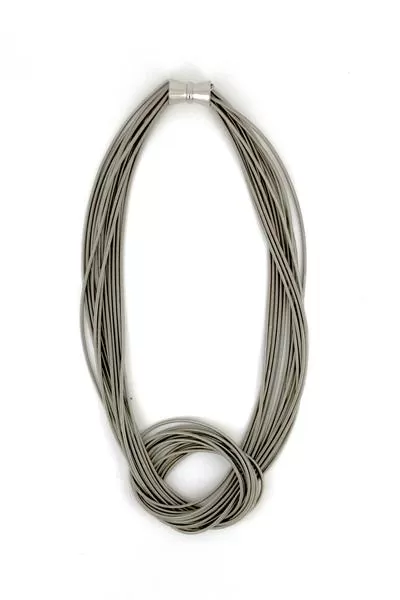 Lorraine Sayer, Piano Wire Large Knot Necklaces