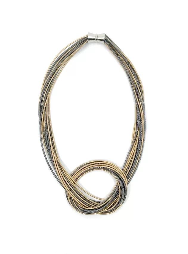 Lorraine Sayer, Piano Wire Large Knot Necklaces