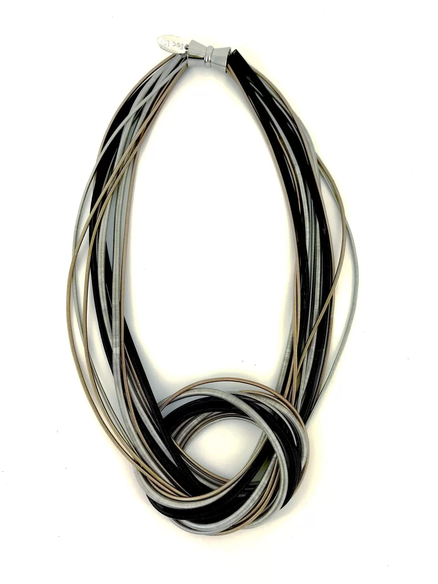 Lorraine Sayer, Piano Wire Large Knot Necklaces