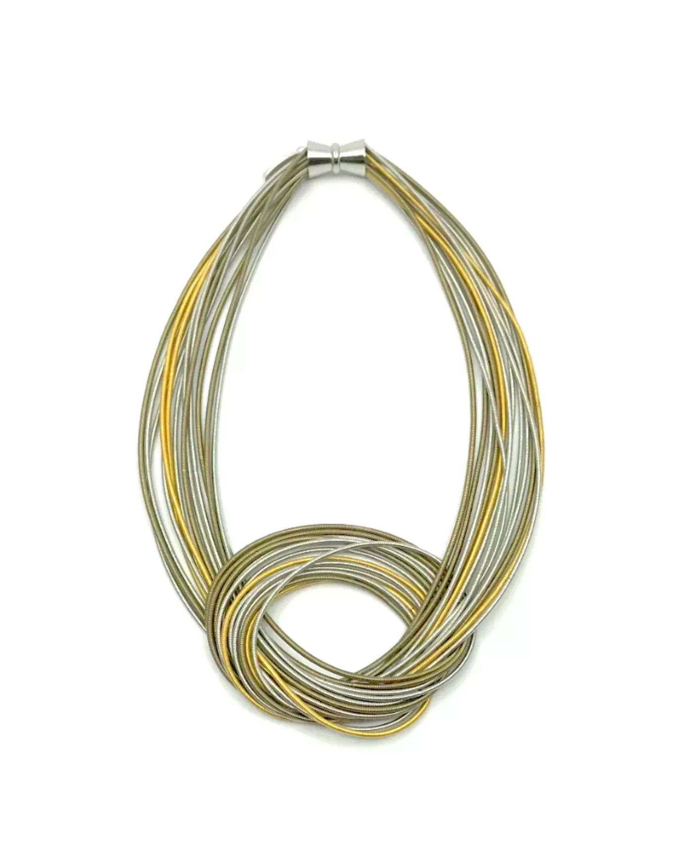 Lorraine Sayer, Piano Wire Large Knot Necklaces