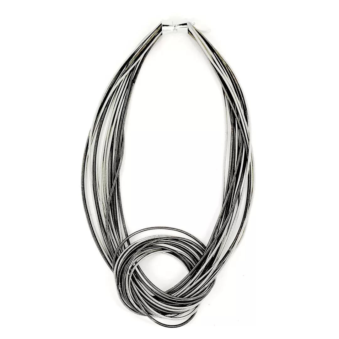 Lorraine Sayer, Piano Wire Large Knot Necklaces