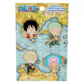 Loungefly Toei One Piece 4 Piece Pin Set - Preorder