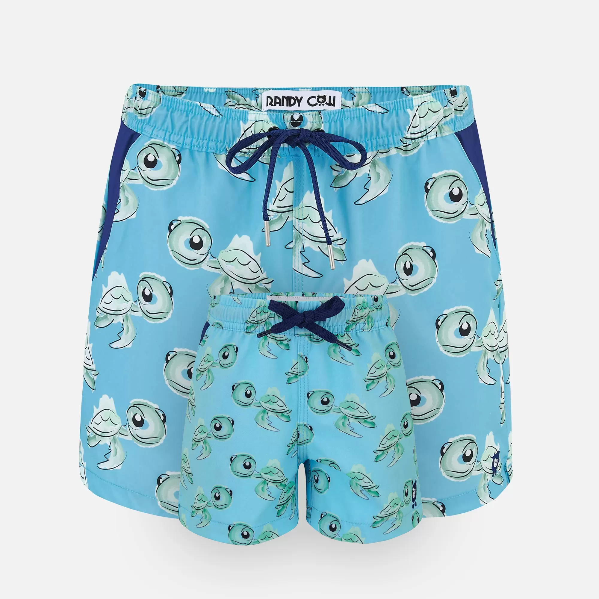 Matching Father & Son Turtles Swim Shorts