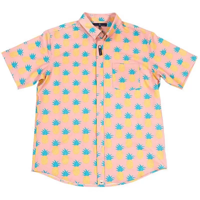 Men's Pineapple Button Down Shirt