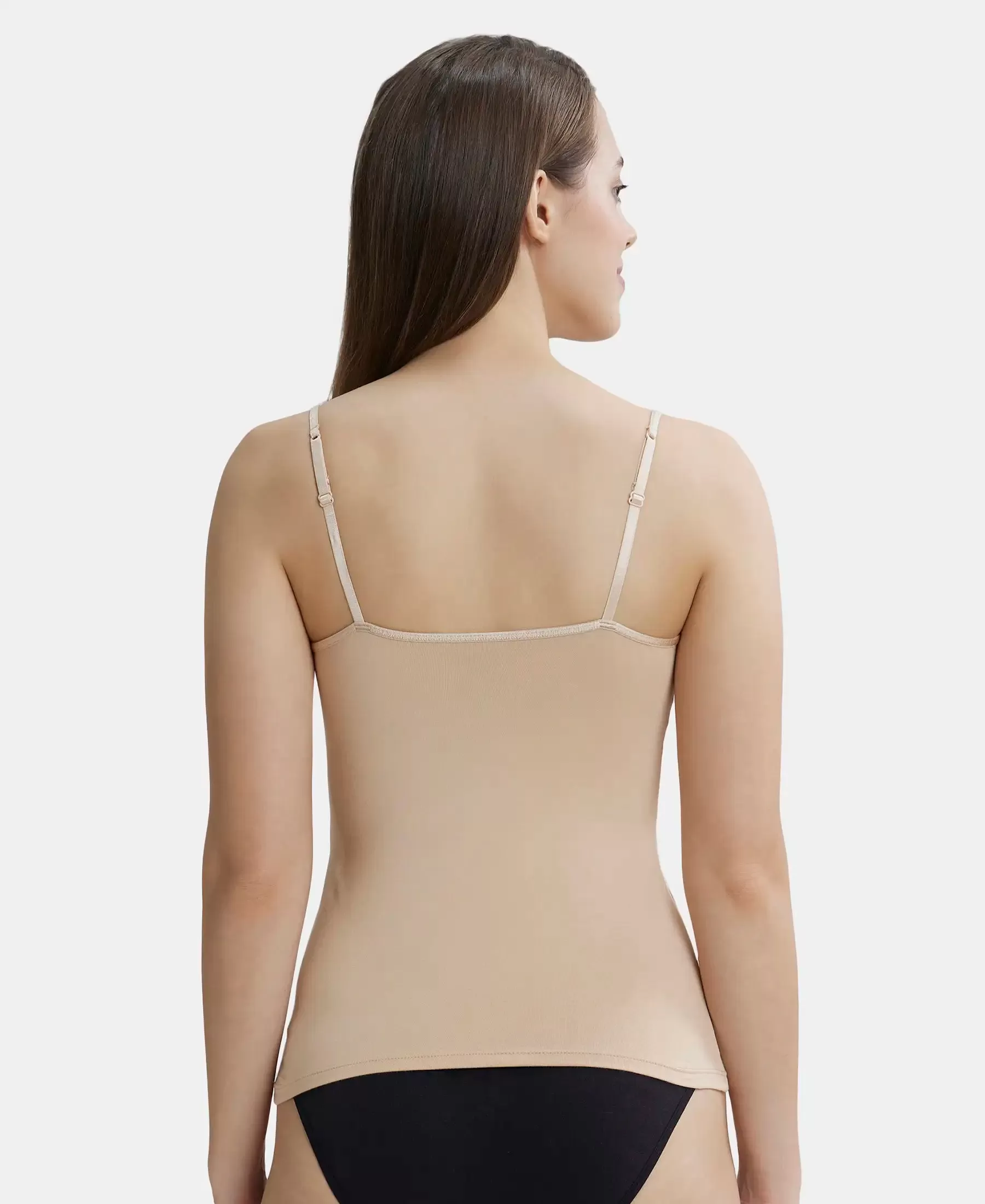 Micro Modal Elastane Stretch Camisole with Adjustable Straps and StayFresh Treatment - Light Skin