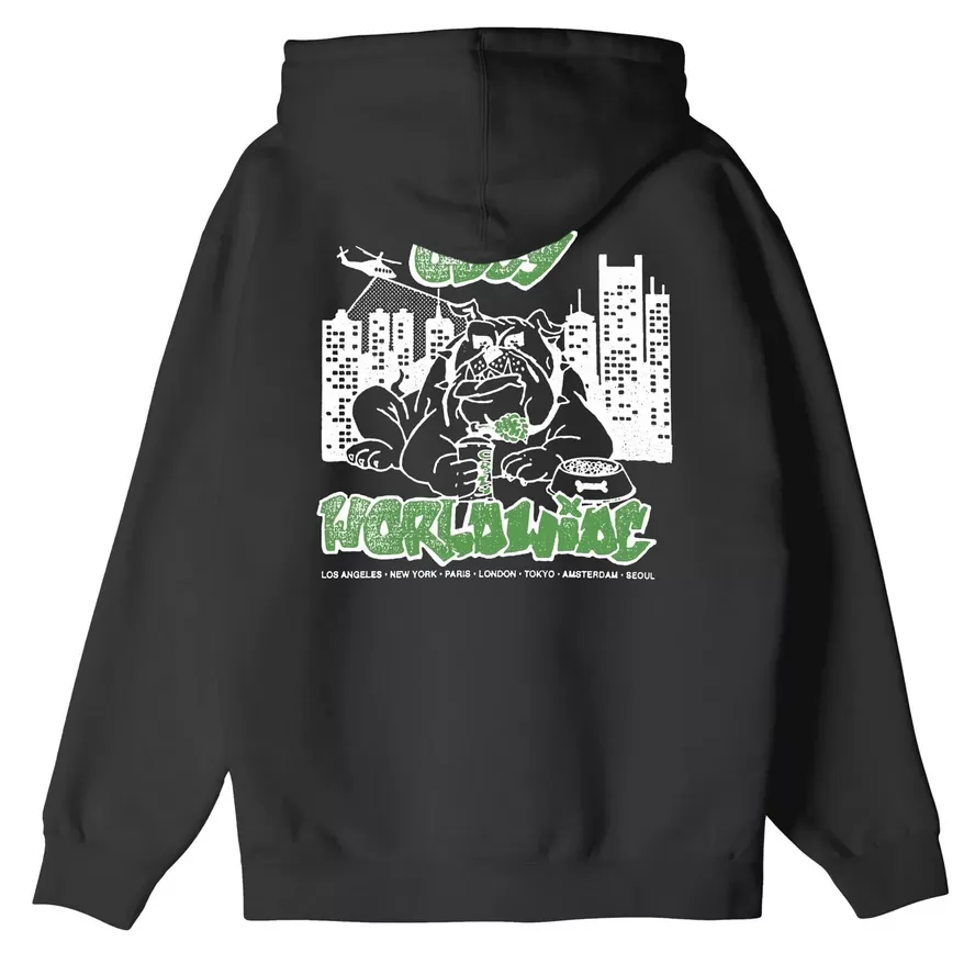 Obey City Guard Dog Zip Hoodie 112853546 Black