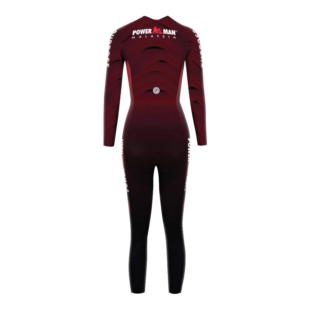 Official POWERMAN Malaysia Women Hypermesh ELITE Full Length Race Suit