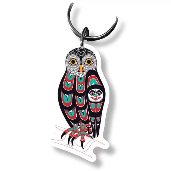 Owl - Formline Key Ring