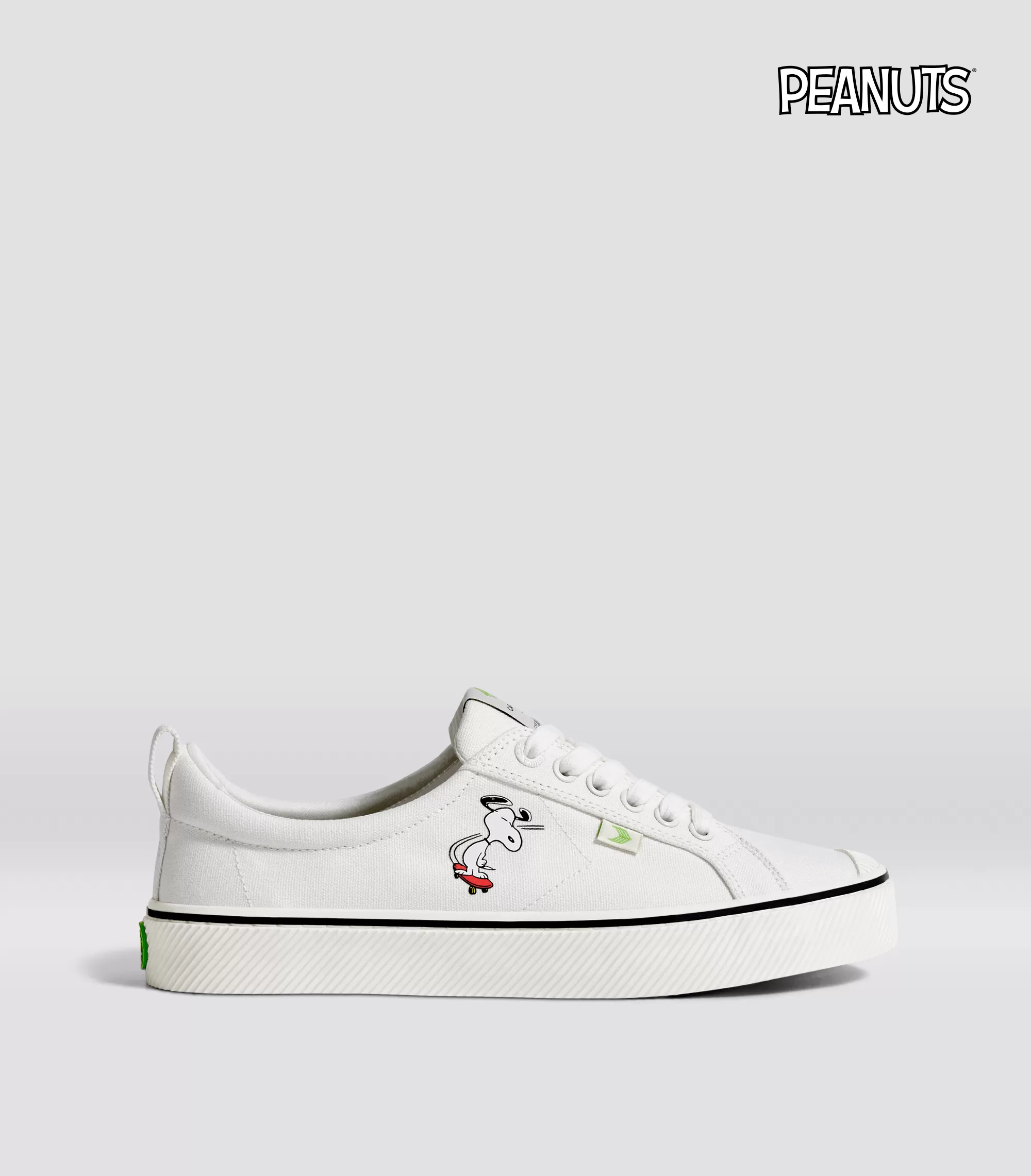 PEANUTS OCA Low Snoopy Skate Off-White Canvas Sneaker Women