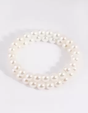 Pearl Stretch Bracelet Set