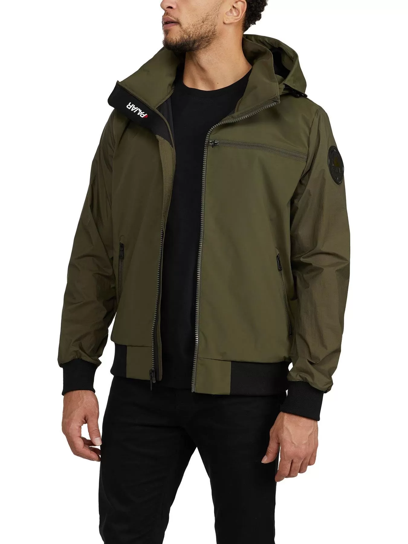 Pierce Men's Bomber Rain Jacket