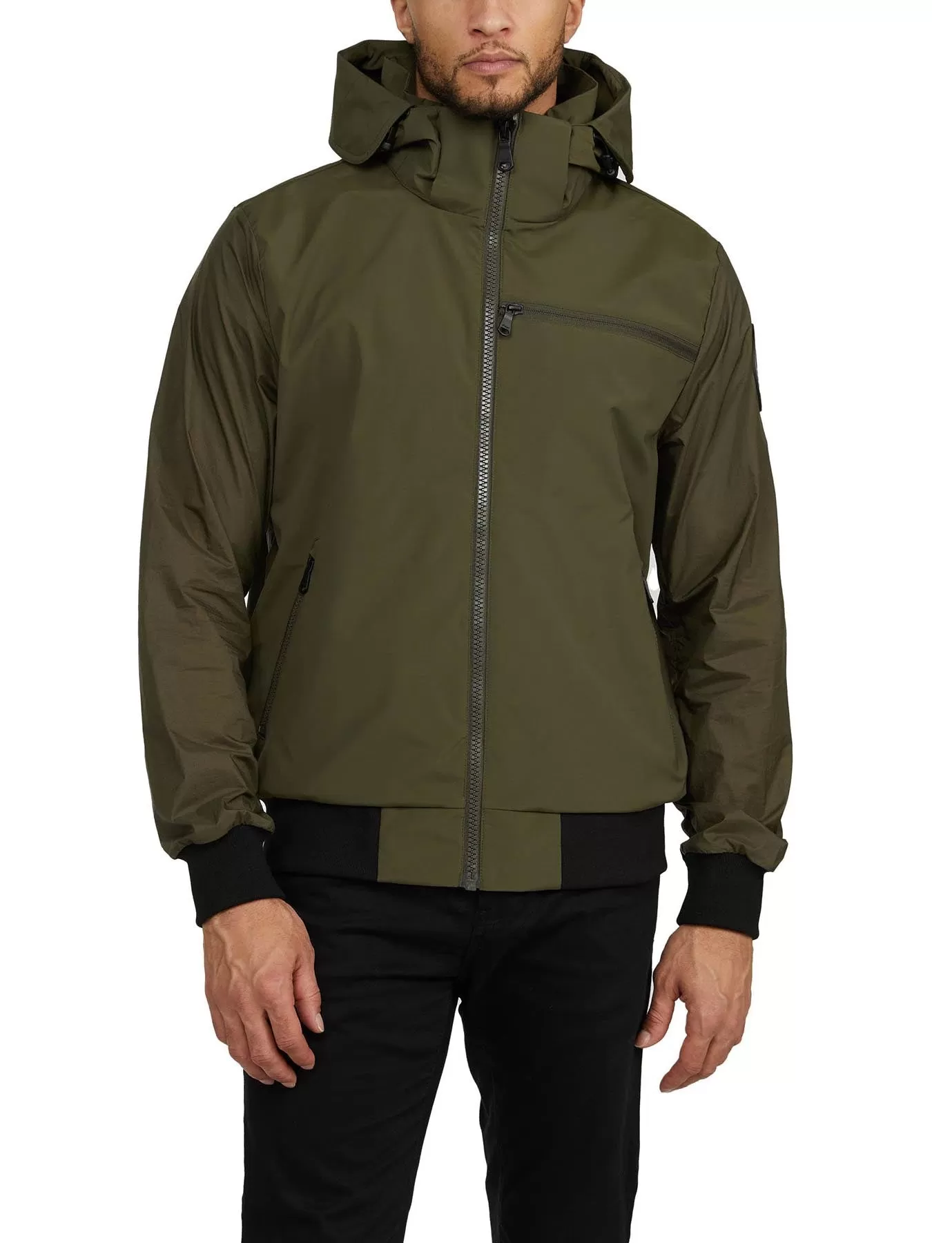 Pierce Men's Bomber Rain Jacket