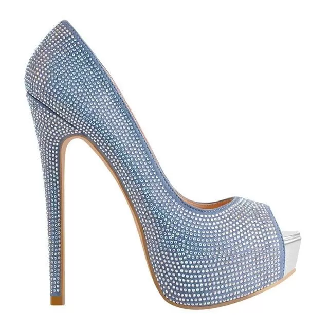 Pumps Queen Myteen (Silver blue)