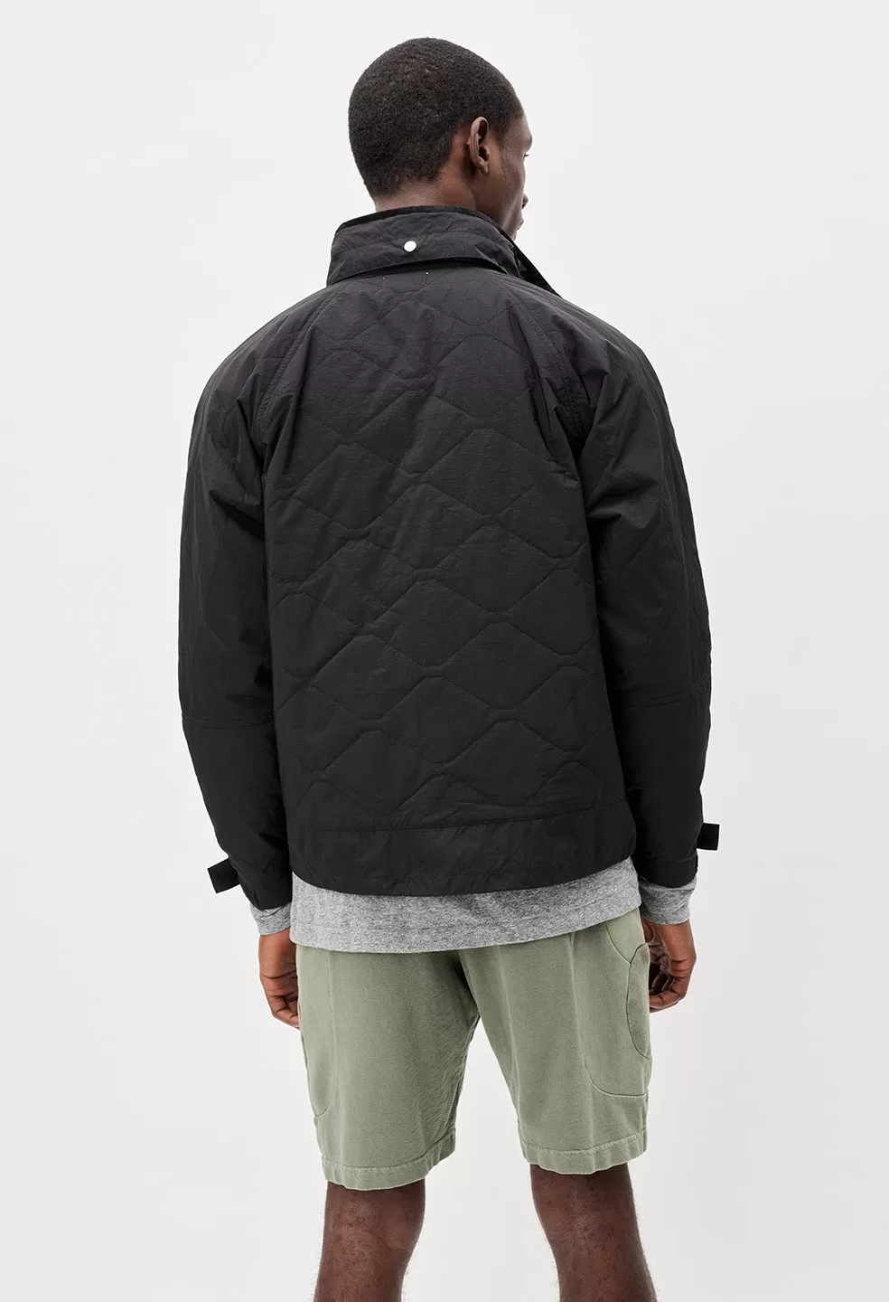 Quilted Nylon Hunting Jacket / Black