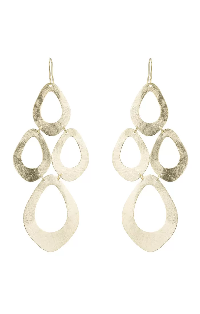 Rashi Multi Diamond Shape Chandelier Earrings