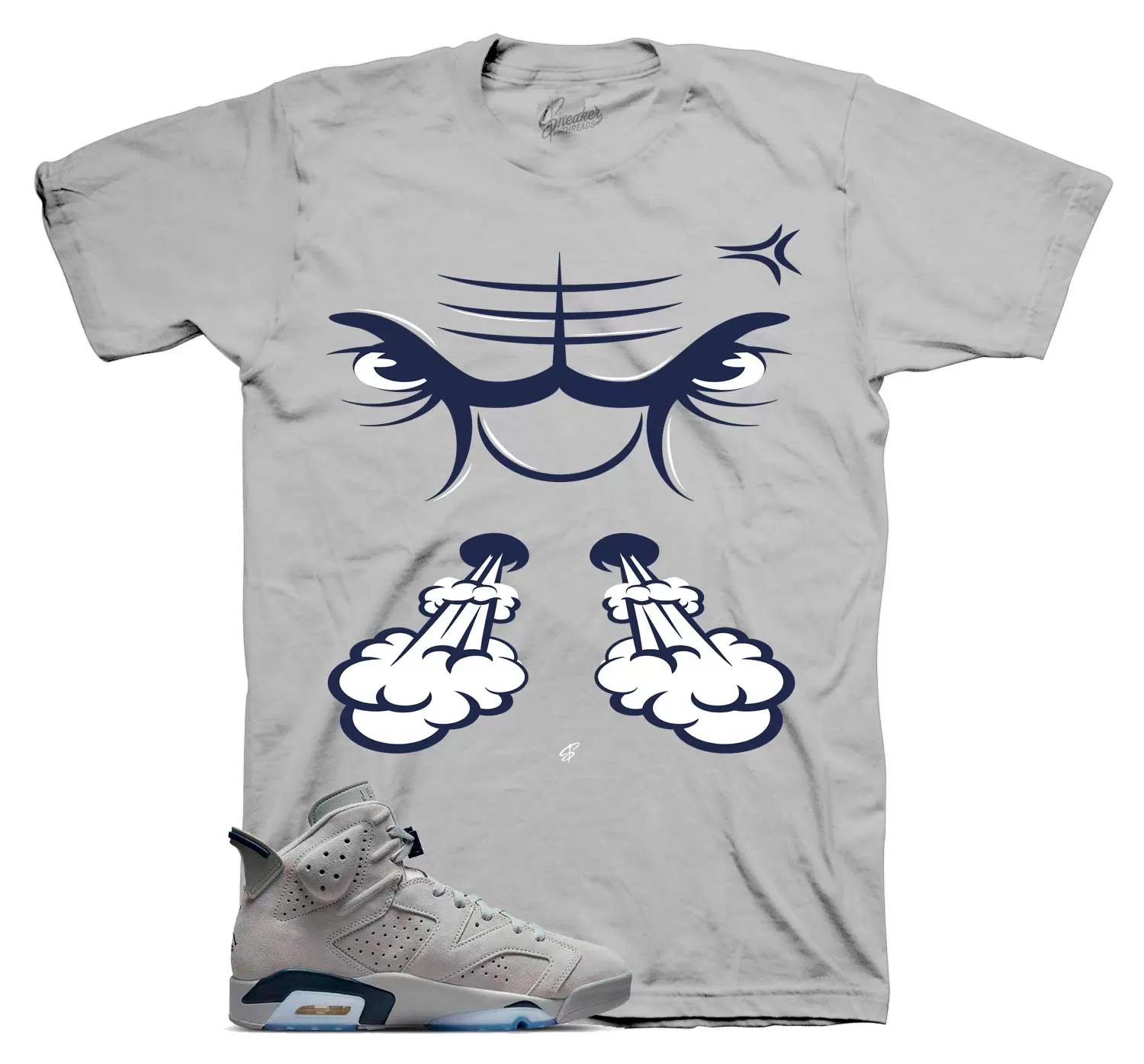 Retro 6 Georgetown Raging Face Shirt