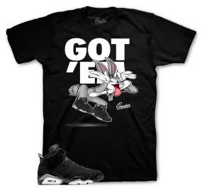 Retro 6 Metallic Silver Shirt - Got Em