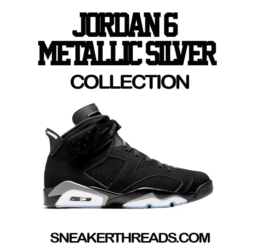 Retro 6 Metallic Silver Shirt - Got Em