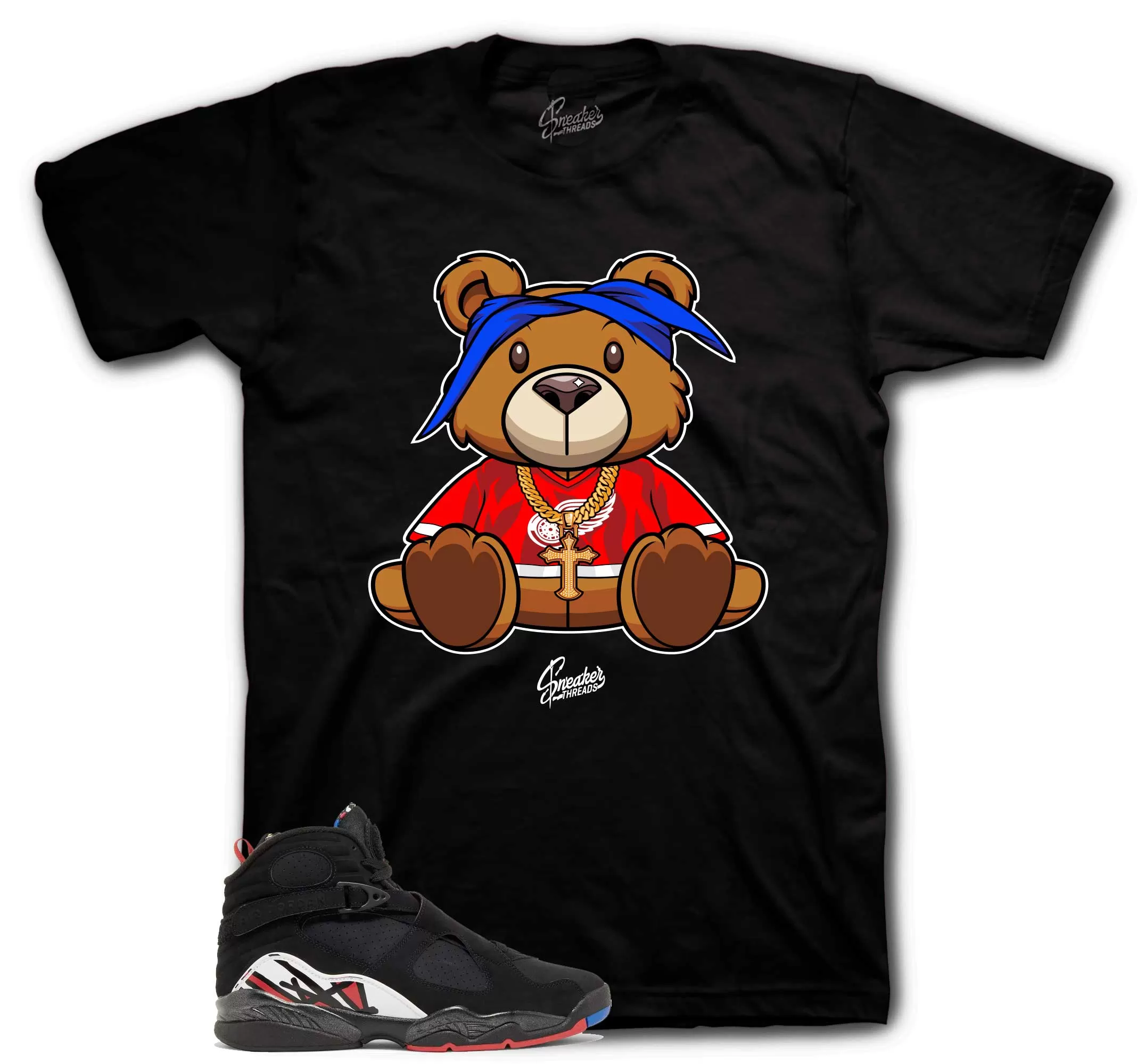 Retro 8 Playoffs Shirt - West Bear - Black