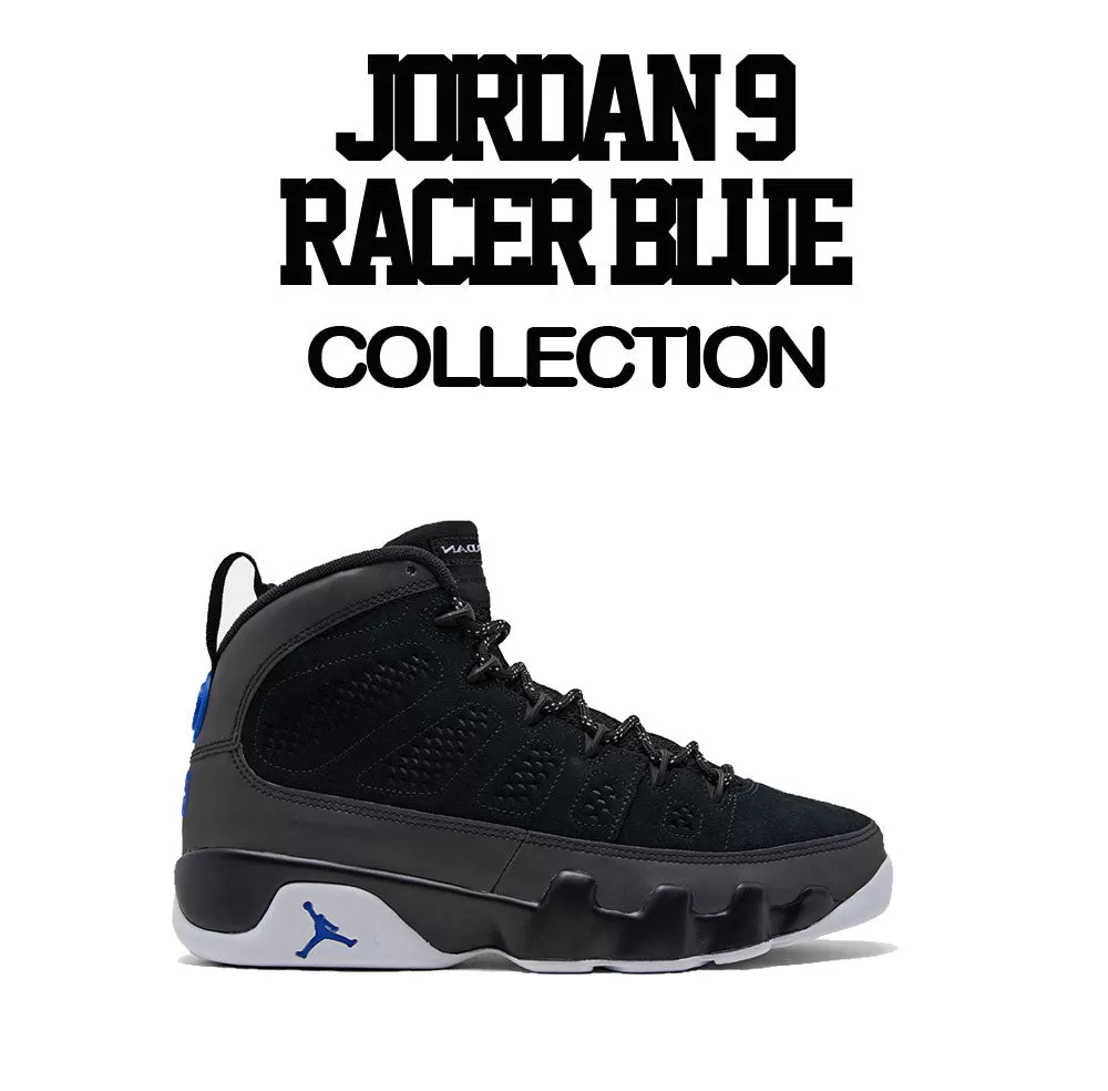 Retro 9 Racer Blue Shirt - Sold Separately - Black