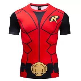 Robin Compression 'Robin the Boy Wonder' Short Sleeve Rashguard