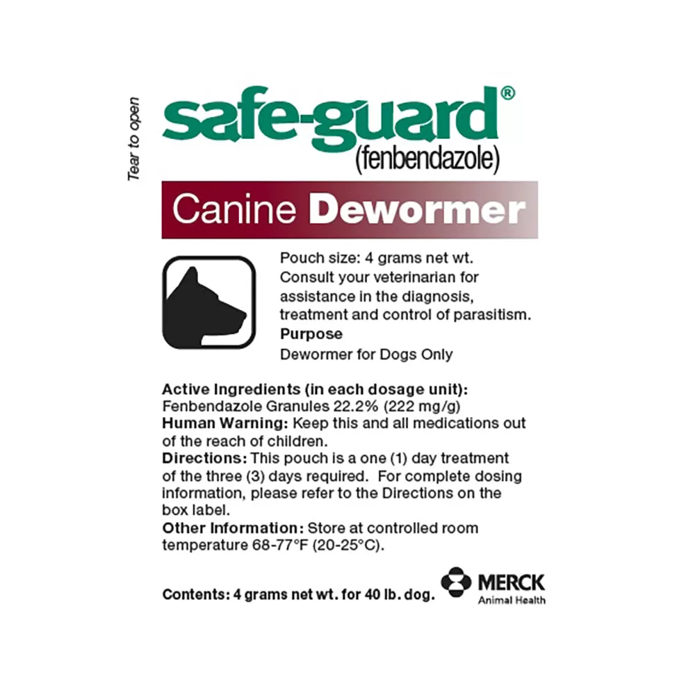 Safe-Guard Canine Dewormer 4 GM