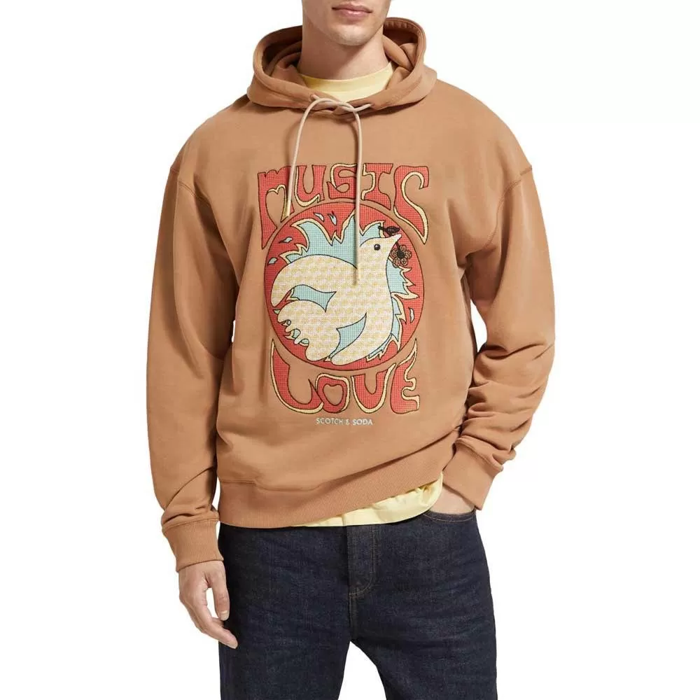 SCOTCH & SODA RELAXED FIT ARTWORK HOODIE