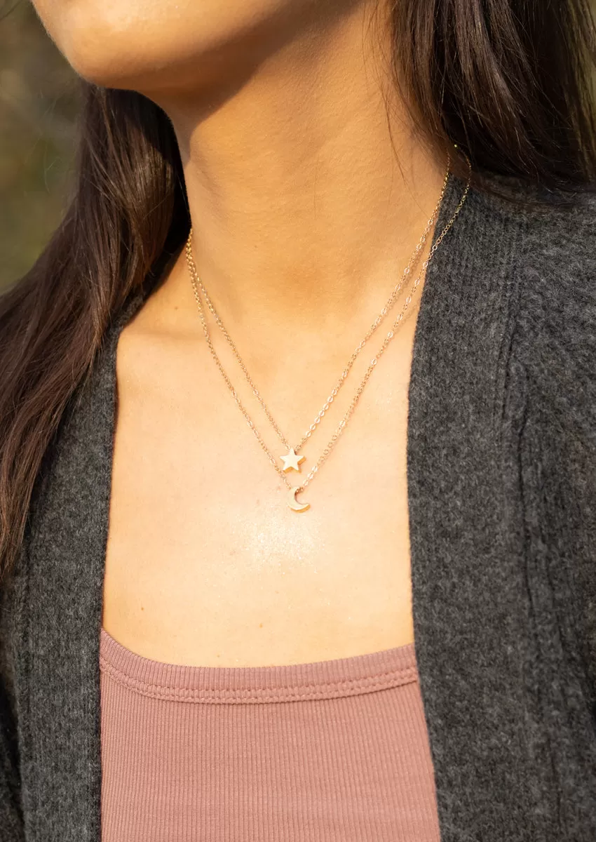 Skye Silver Necklace Layering Set