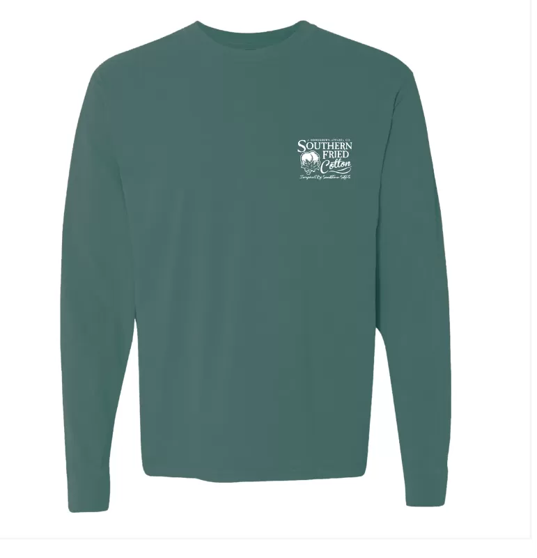 Southern Fried Cotton Snow Globe Long Sleeve Tee