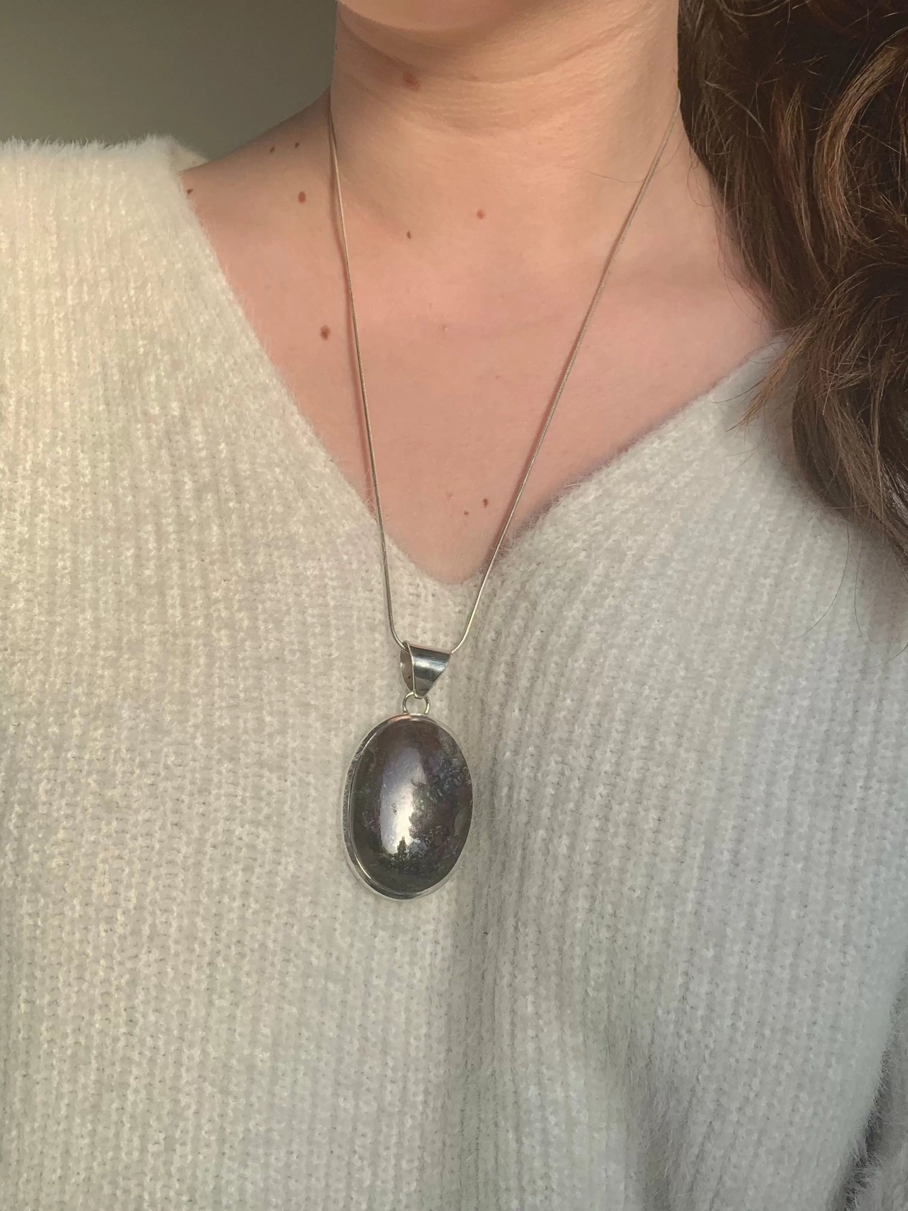 Sugilite Naevia Pendant - XLarge Oval