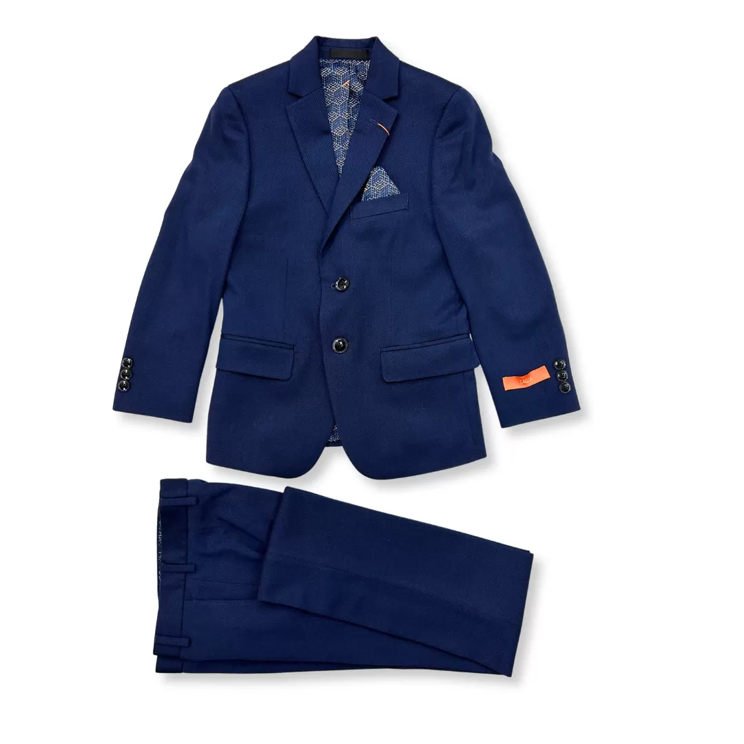 Tallia Boys Blue Tic Suit_ CZ0080