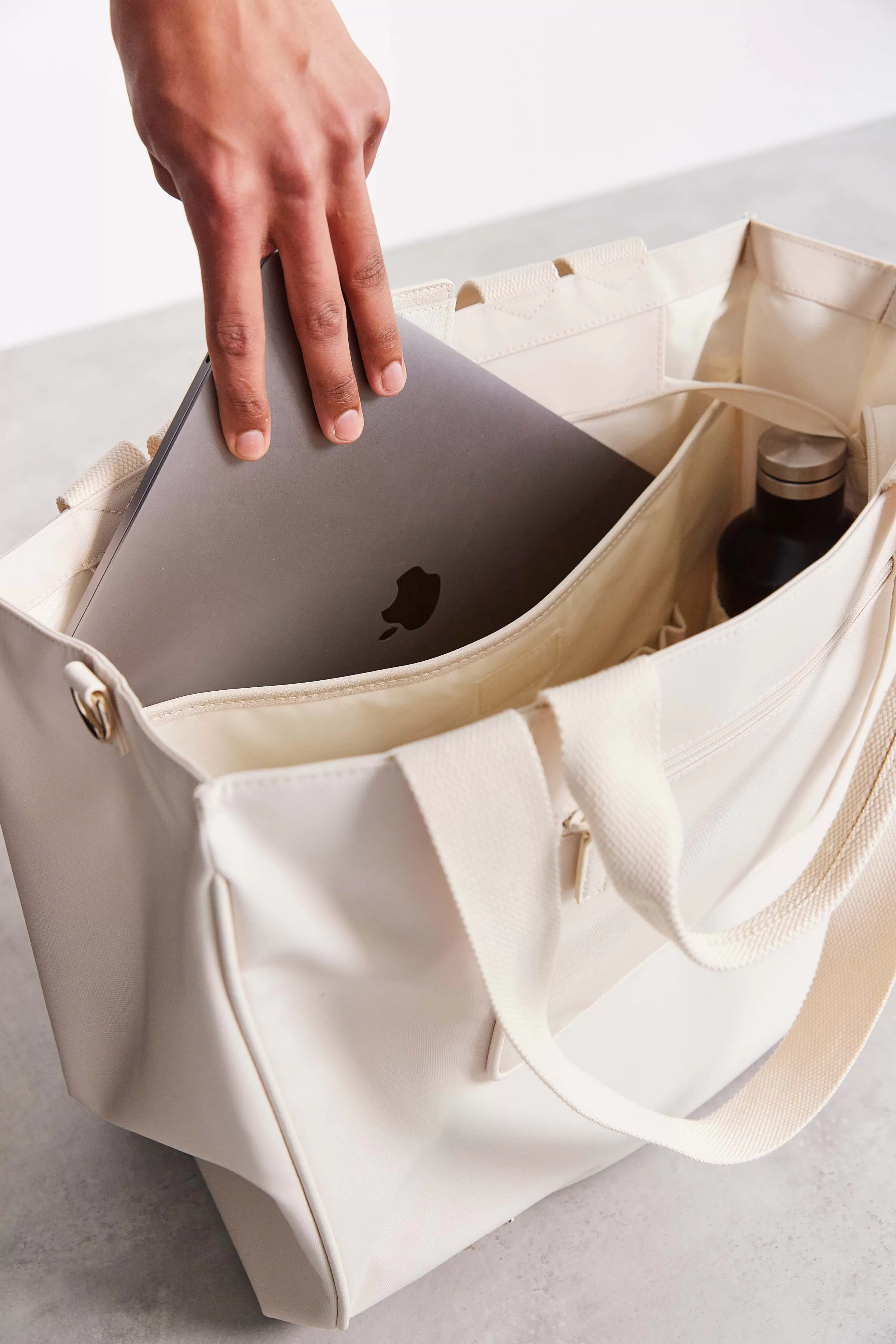 The East To West Tote in Beige