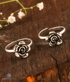 The Rose Silver Toe-Rings