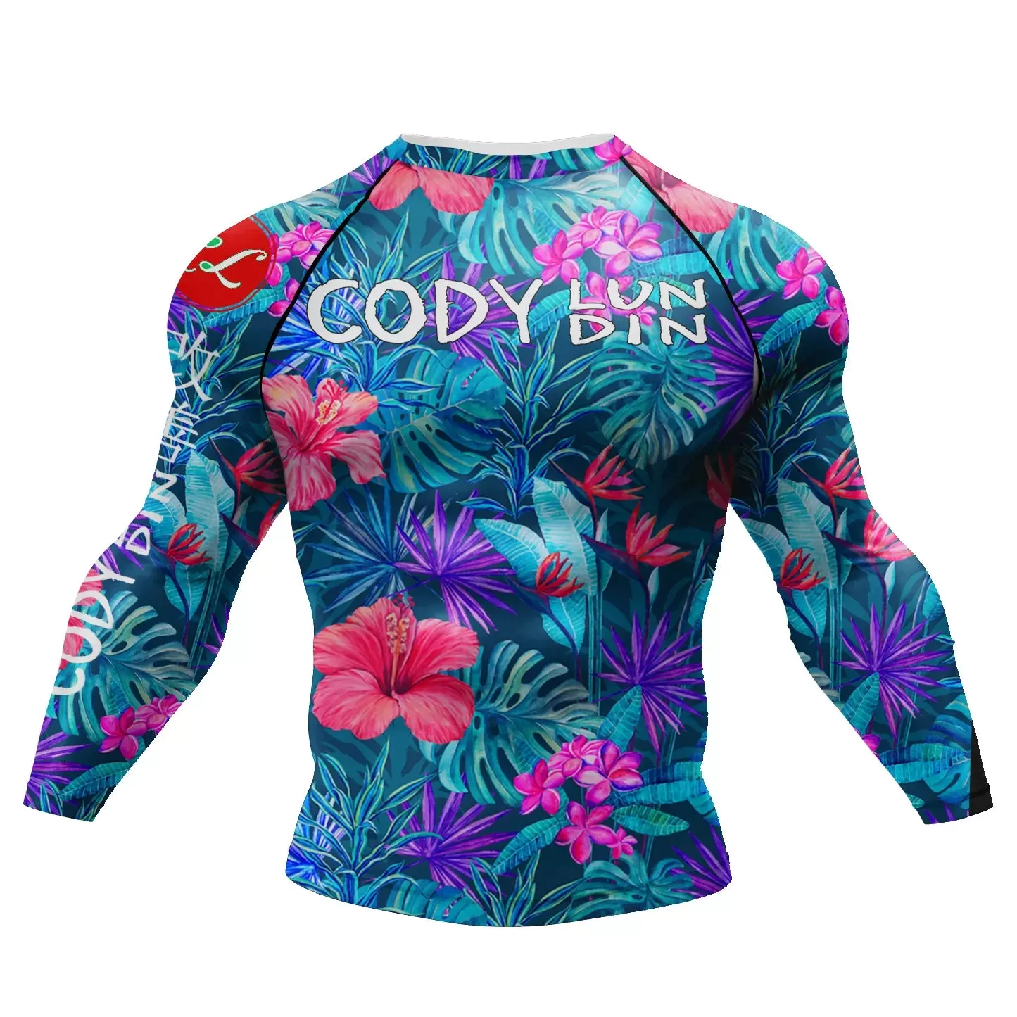 Tribal 'Big Island' Elite Long Sleeve Compression Rashguard