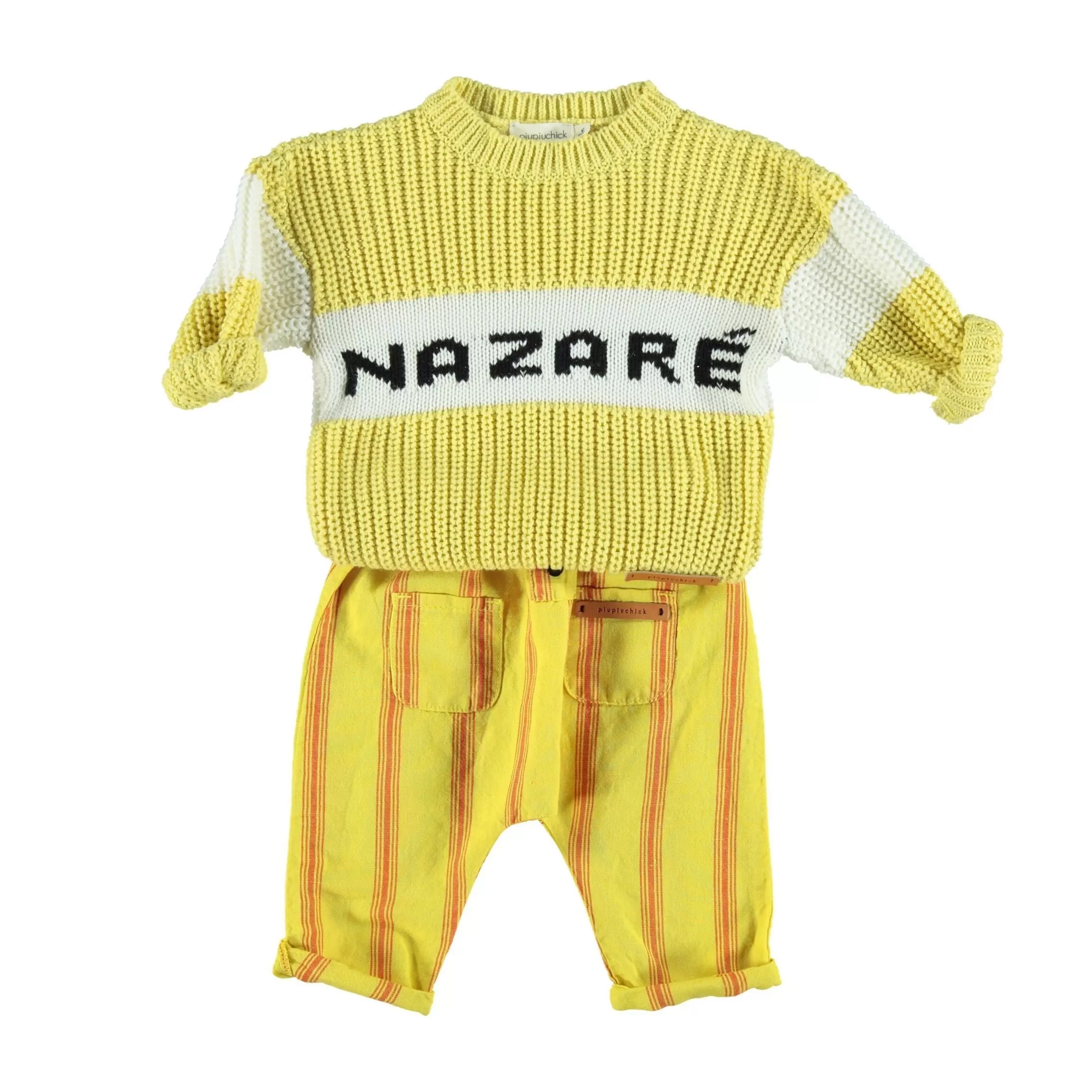 Trousers Yellow / Red Stripes