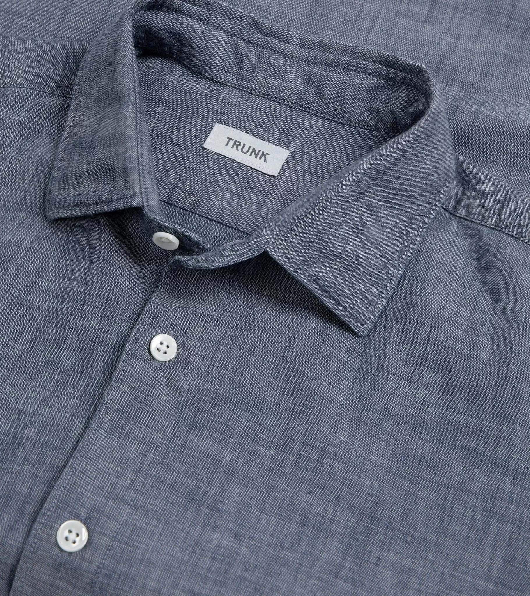 Trunk Austin Japanese Chambray Shirt: Dark Blue