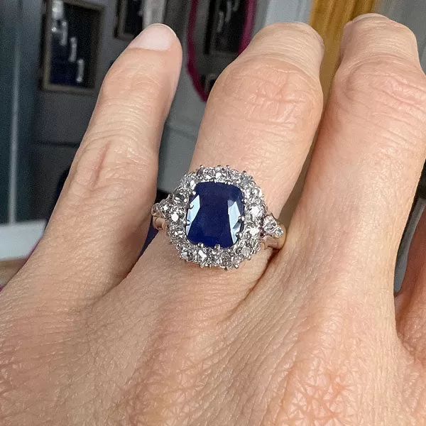 Victorian Sapphire & Diamond Ring