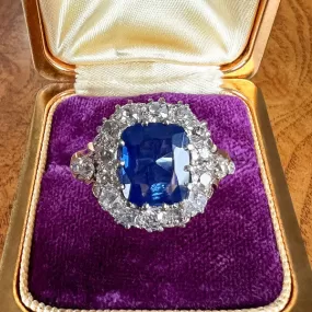 Victorian Sapphire & Diamond Ring