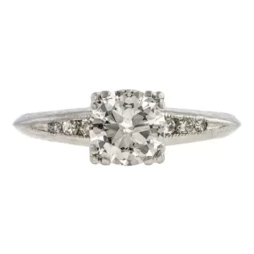 Vintage Engagement Ring, RBC 0.75ct.