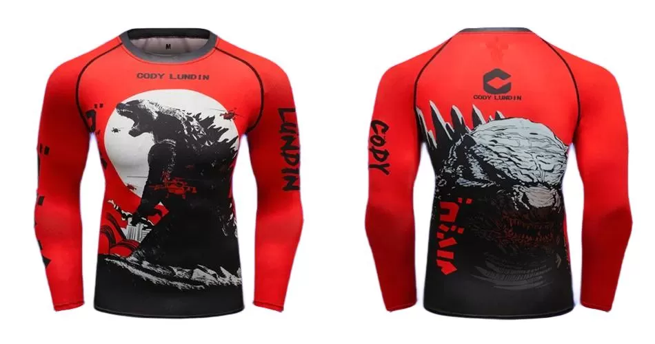 Warrior Compression 'Godzilla | King of Monsters' Elite Long Sleeve Rashguard