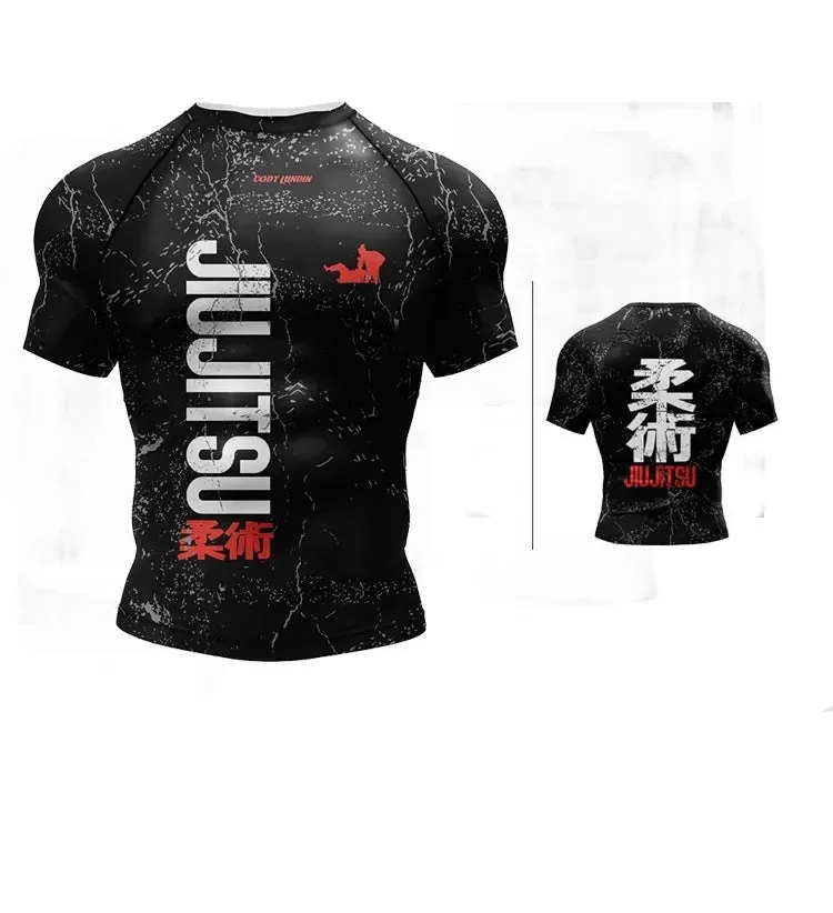 Warrior 'Jiu Jitsu' Elite Short Sleeve Compression Rashguard